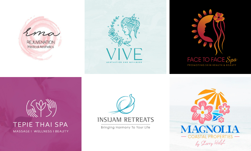 spa & salon logo design ideas